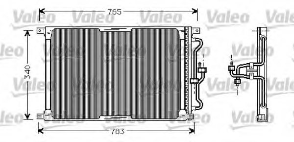 VALEO 818022 Condenser, air conditioning